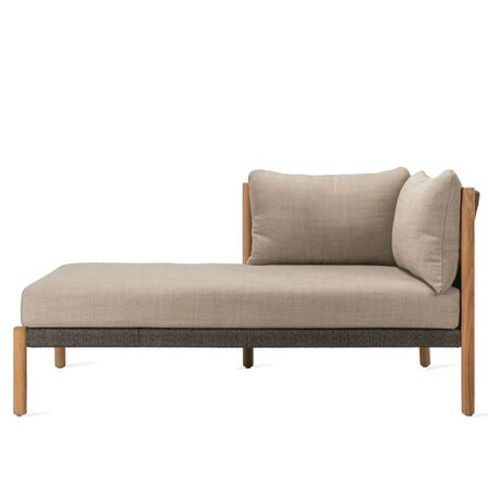 Vincent Sheppard Vincent Sheppard LENTO MODULAR CHAISE LONGUE - Loungesofa Anthrazit, Rechts