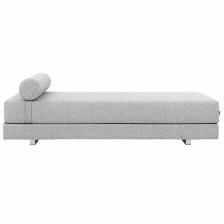 Softline Softline Lubi Schlafsofa mit Kaltschaummatratze Chrom, Grau 445 - Vision