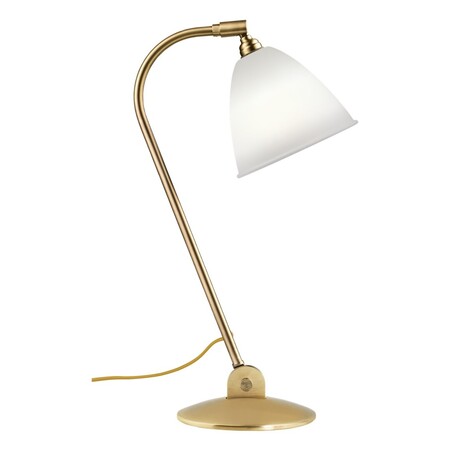 Gubi Tischlampe 'Bestlite BL2' mit Messinggestell Bone China