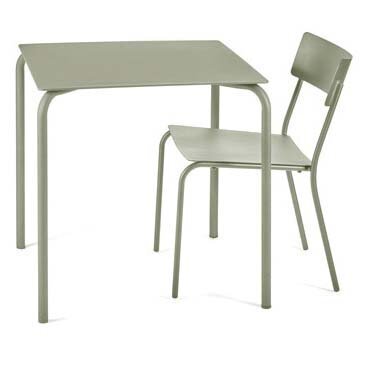 Serax August Tish Alu 70X70 H73 - Eucalyptus Grün