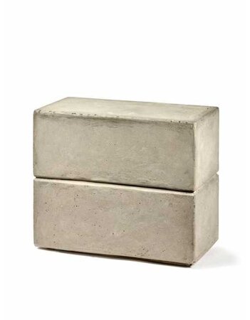 Serax Rectangular Concrete Stool Marie 50X25 H42