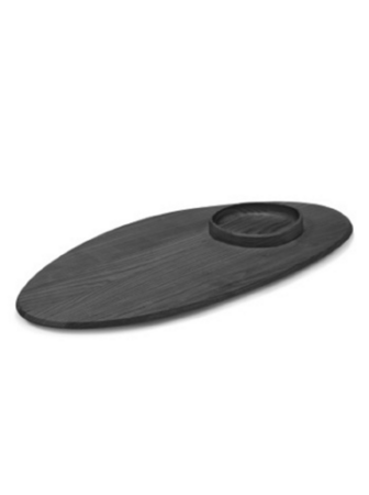 Serax Platter + Bowl - Servierbrett aus Holz - Black Dune - L 81 x B 40 x H 4cm
