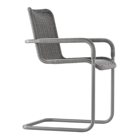 Tecta Tecta D21 Armlehn-Kragstuhl Schwarz, ohne, Schwarz RAL 9005