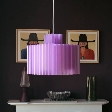 Dehgraf Pendelleuchte Cube von Dehgraf Violet Transparent