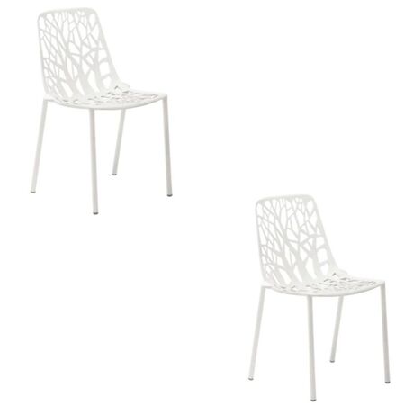 Fast Forest Stuhl von Fast  Antikes Weiss , Beine bedeckt mit Aluminium