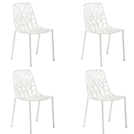 Fast Forest Stuhl von Fast  Antikes Weiss , Beine bedeckt mit Aluminium