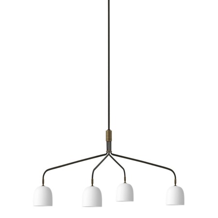 Gubi Gubi Howard Chandelier 4 Arm Long - Kronleuchter Bone China