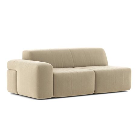 Classicon Module B Zweisitzer Links Sofa Soft Stone von Classicon Andro Plus - Beige 882