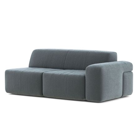 Classicon Module C Zweisitzer Rechts Sofa Soft Stone von Classicon Andro Plus - Hellblau 543