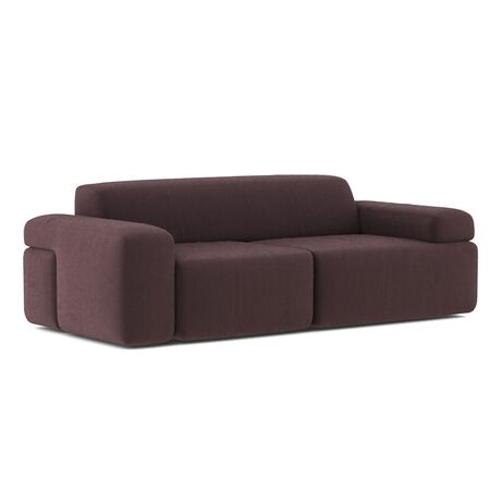 Classicon Module D Zweisitzer mit Armlehnen Sofa Soft Stone von Classicon Pamir RE - Bordeaux 448
