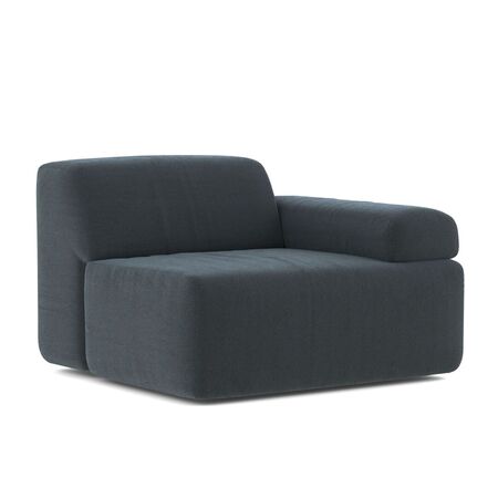 Classicon Module F Einsitzer Rechts Sofa Soft Stone von Classicon Tinto - Hellblau 567