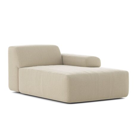 Classicon,Module H Recamier Rechts Sofa Soft Stone von Classicon Antoni - Grünbeige 813 