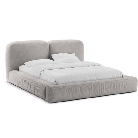 Micadoni MICADONI MARTINA Bett Boston - Light Grey, B: 200 cm
