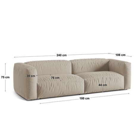 Micadoni MICADONI MARTINA 3 Sitzer Sofa 