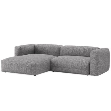 Micadoni MICADONI MARTINA 4 Sitzer Ecksofa Boucle Monet - Graphite, Links
