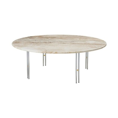 Gubi Gubi Ioi Coffee Table Chrome / Brass Sphere, Ø: 100 cm