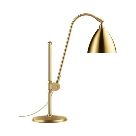 Gubi Tischlampe 'Bestlite' mit Messinggestell Shiny Brass