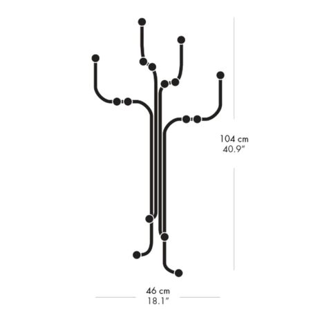 Fritz_Hansen_Coat_Tree_Wand_Dimensions