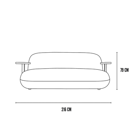 101 Copenhagen Sofa Im Freien Toe Deimentions