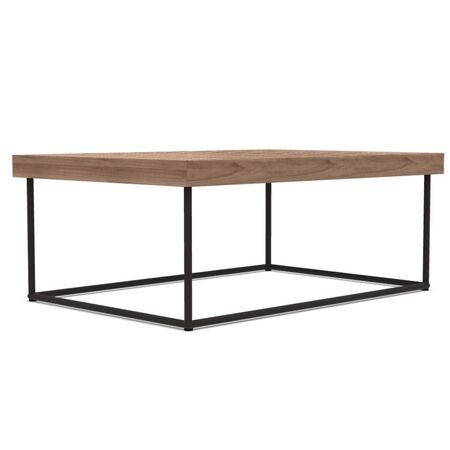 Ethimo Ethimo Allaperto Mountain Tartan Rectangular Coffee Table Kaffeebraun