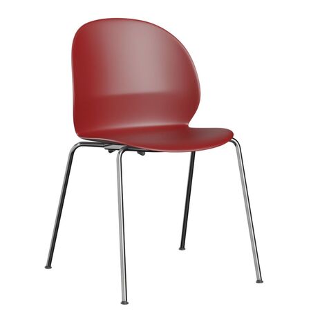 Fritz Hansen Fritz Hansen No2-10 Stuhl Dark Red / Chrom