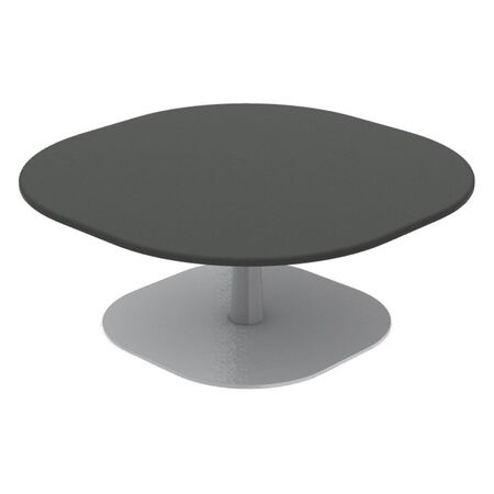 Ethimo Ethimo Enjoy Coffee Table 70x70 h 29 Warmweiss, Keramikstein Schwarz Vulcano, H: 29 cm 