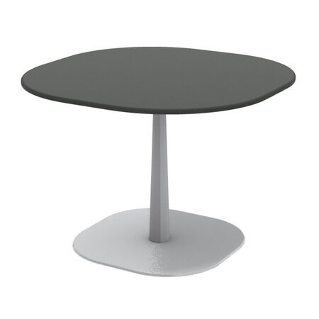 Ethimo Ethimo Enjoy Coffee Table 70x70 h 29 Warmweiss, Keramikstein Schwarz Vulcano, H: 51 cm 