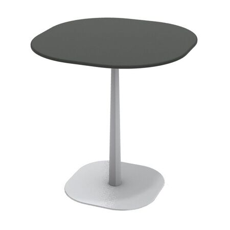 Ethimo Ethimo Enjoy Coffee Table 70x70 h 29 Warmweiss, Keramikstein Schwarz Vulcano, H: 75 cm 