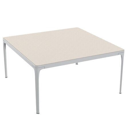Ethimo Ethimo Play Square Dining Table Warmweiss, L: 149 cm / B: 149 cm , Keramikstein Eisweiss