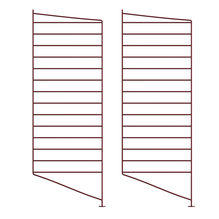 String Furniture Floor Panels / Pack 2 Dunkelrot, H: 85 cm, T: 30 cm