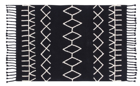 Lorena Canals Bereber Black 140 x 200 cm