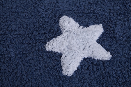 Lorena Canals Navy Stars White 120 x 160 cm
