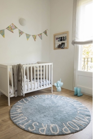 Lorena Canals Round ABC Ø 150 cm - Vintage Blue - Natural