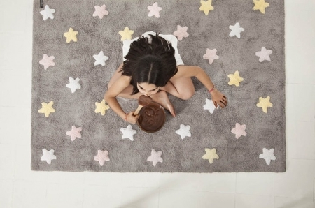 Lorena Canals Tricolor Stars 120 x 160 cm
