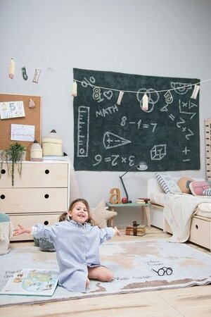 Lorena Canals Back To School Vintage Map 140 x 200 cm