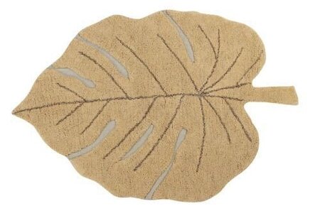 Lorena Canals Washable rug Monstera 120 x 180 - Honey