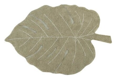 Lorena Canals Washable rug Monstera 120 x 180 - Olive