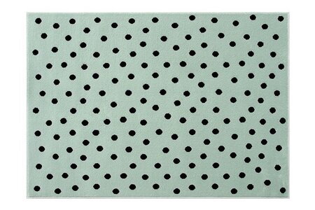 Lorena Canals Dots 140 x 200 cm - Mint / black