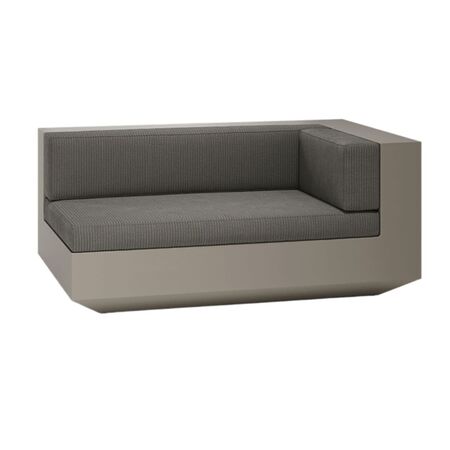 Vondom Vondom Vela - Right Chaise Longue Tortora, Basic 
