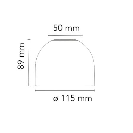 Flos Deckeleuchte / Wandleuchte Wan von Flos