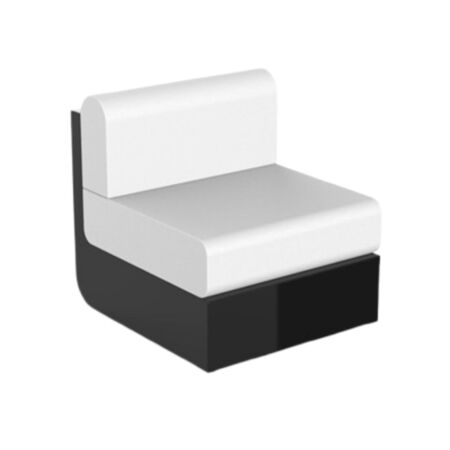 Vondom Vondom Ulm - Sectional Armless Sofa  Black, Basic 