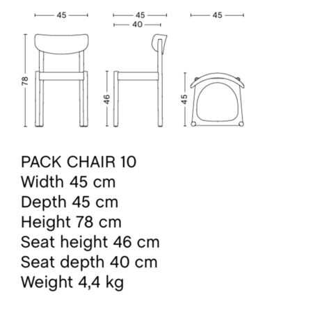 Hay Living,Stuhl Pack 10 von Hay,Palm green,Geölte massive Eiche