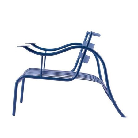 Cappellini Thinking Mans Chair Violett Blau RAL 5000