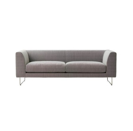 Cappellini Elan 2-Seater Sofa Remix 3 - 447, 435 Edelstahl satiniert