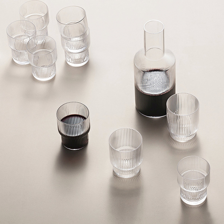 Karaffe Gläser Ripple Ferm Living