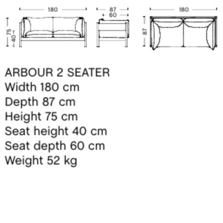 HAY HAY ARBOUR ECO 2 SEATER Yuma - 1010 / Walnuss Geölte