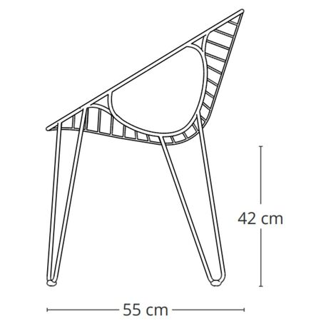Joli Wire Dining Chair - Esszimmerstuhl