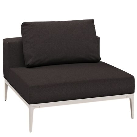 Gloster Gloster Grid Centre unit - Mittelelement Bone, Ground Charcoal