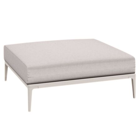 Gloster Gloster Grid Ottoman - Hocker Bone, Ground Beach