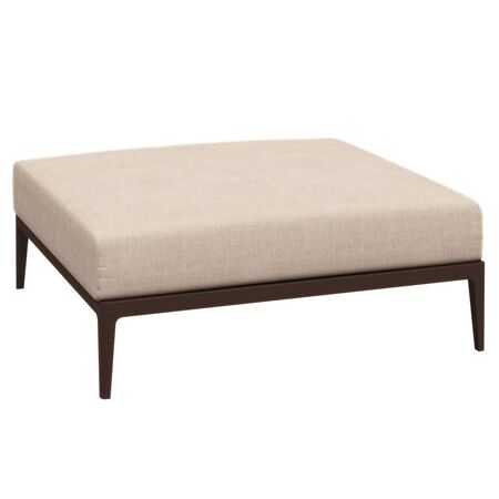 Gloster Gloster Grid Ottoman - Hocker Java, Ground Sand